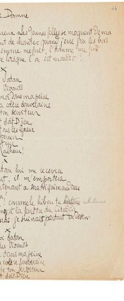 JEAN MERMOZ (1901-1936) Réunion de 4 poèmes autographes dont un signé, avec quelques...