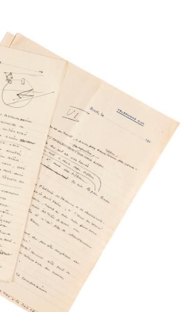 Antoine DE SAINT EXUPERY (1900-1944) Lettre autographe signée à Jean Mermoz. Buenos...