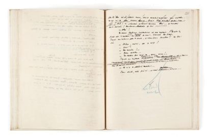 Antoine DE SAINT EXUPERY (1900-1944) «Au centre du désert»: manuscrit autographe,...