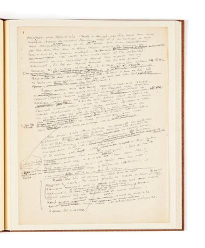 Antoine DE SAINT EXUPERY (1900-1944) Préface au Vent se lève: manuscrit autographe,...