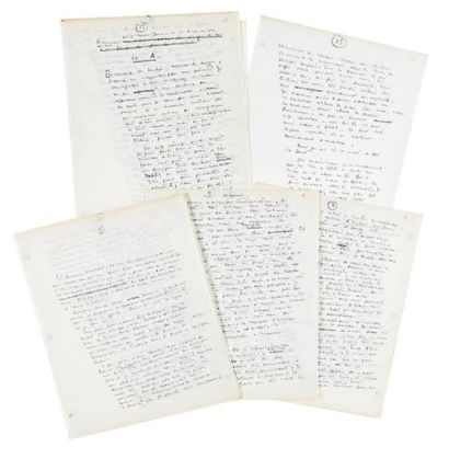 Antoine DE SAINT EXUPERY (1900-1944) Derniers chapitres de Pilote de guerre: manuscrit...