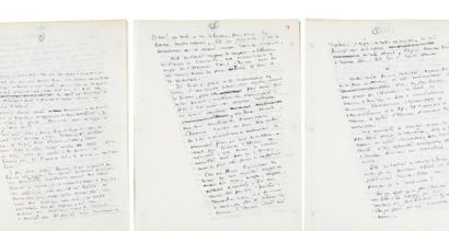 Antoine DE SAINT EXUPERY (1900-1944) Derniers chapitres de Pilote de guerre: manuscrit...