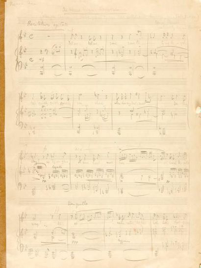 null BRITTEN Benjamin (1913-1976).
MANUSCRIT MUSICAL autographe, The Blessed Virgin’s...