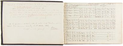null GOUNOD Charles (1818-1893).
MANUSCRIT MUSICAL autographe signé, [37 cantiques...