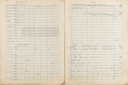 null PIERNÉ Gabriel (1863-1937).
MANUSCRIT MUSICAL autographe signé, Sophie Arnould,...