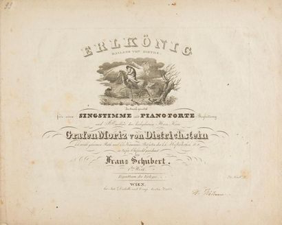 null SCHUBERT Franz (1797-1828).
Trois partitions gravées de lieder d’après GOETHE ;...