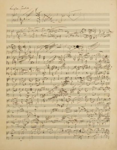 null SCHUMANN Robert (1810-1856).
MANUSCRIT MUSICAL autographe, Skizzen zu Faust...