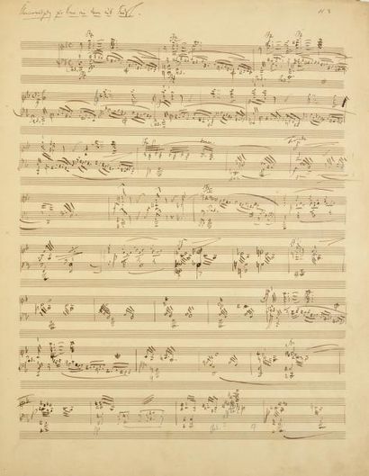 null SCHUMANN Robert (1810-1856).
MANUSCRIT MUSICAL autographe, Skizzen zu Faust...