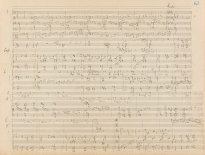 null STRAUSS Richard (1864-1949).
MANUSCRIT MUSICAL autographe pour Daphne, [1937 ?] ;...