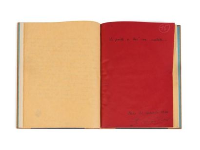 CHAR RENÉ (1907 - 1988) 
ARTINE. Manuscrit autographe signé ayant appartenu à Paul...