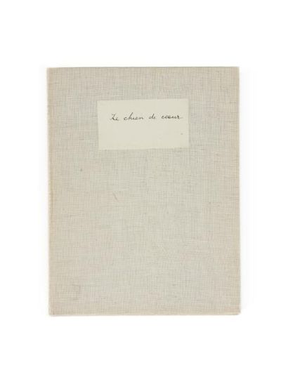 CHAR RENÉ (1907 - 1988) 
LE CHIEN DE COEUR.
Manuscrit autographe signé, les Busclats,...