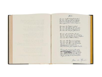 ÉLUARD PAUL (1895 - 1952) 
LE LIVRE OUVERT III.
Manuscrit autographe avec gouaches...
