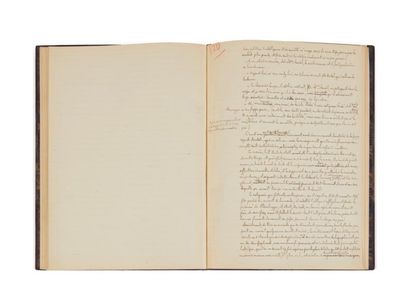 HUYSMANS KARL JORIS (1848 - 1907) 
L'OBLAT, manuscrit autographe du chapitre VII....
