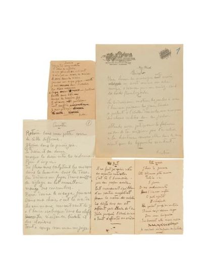 PICABIA Francis (1879 - 1953) 
CINQUANTE-DEUX MIROIRS.
Manuscrit autographe signé,...