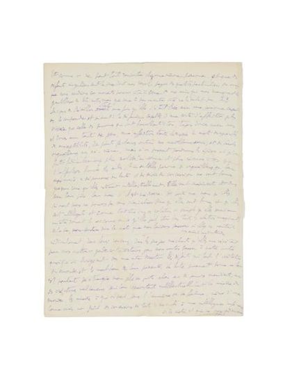 PROUST MARCEL (1871 - 1922) 
JEAN SANTEUIL.
Manuscrit autographe, fin 1901 - début...