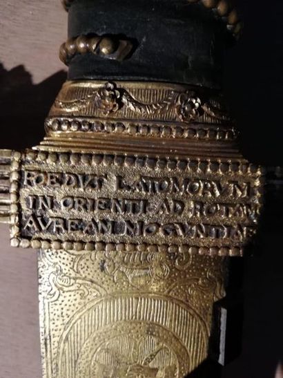 Epée maçonnique, Mayence (Mainz), Allemagne XVIIIe Exceptional Masonic sword in chiselled...