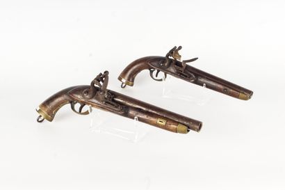 PREMIER EMPIRE Pair of pistols made for export to the Ottoman Empire. One pistol...