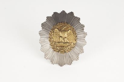 Second Empire français Décoration de plastron de cuirasse, Napoléon III. Bon éta...