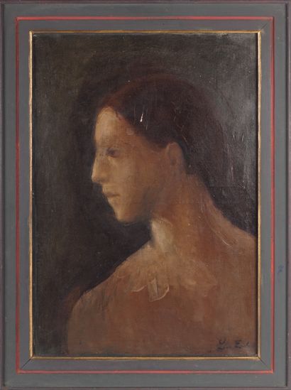 Léon ZACK (1892 -1980) "Lavinia" ou Portrait de danseuse. Huile sur toile. 65.5 x...