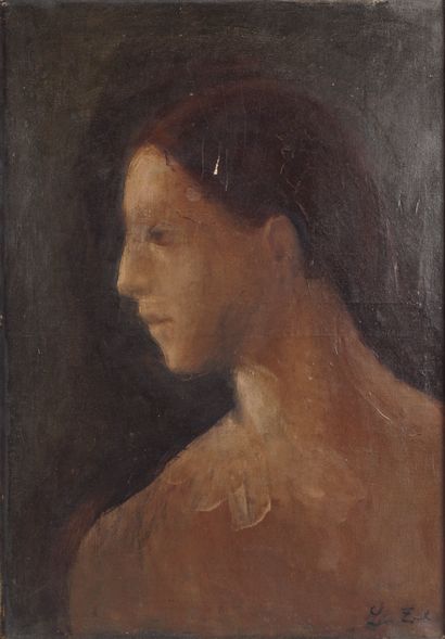 Léon ZACK (1892 -1980) "Lavinia" ou Portrait de danseuse. Huile sur toile. 65.5 x...