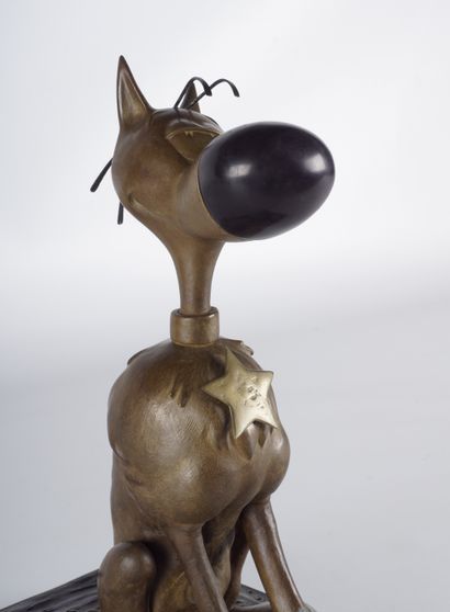 MORRIS, de BEVERE MORRIS (1993-2001) Samuel Boulesteix, sculpture de Rantanplan en...