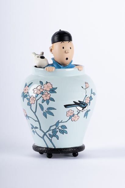 HERGÉ, Georges Remi dit (1907-1983) Moulinsart resin (2001) Ref.46951, Tintin and...