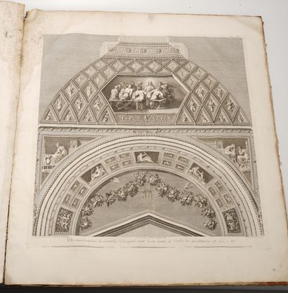 Giovanni OTTAVIANI (1735-1808) 13 vues des voûtes de la galerie du Vatican reliées...