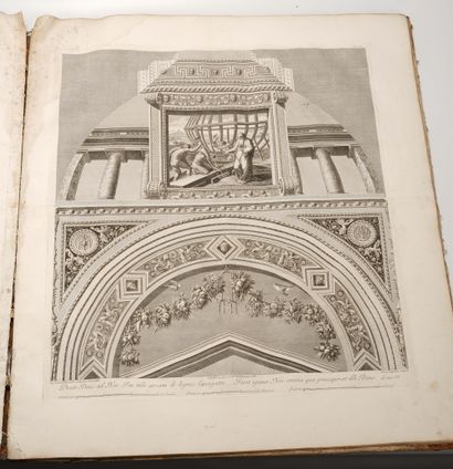 Giovanni OTTAVIANI (1735-1808) 13 vues des voûtes de la galerie du Vatican reliées...