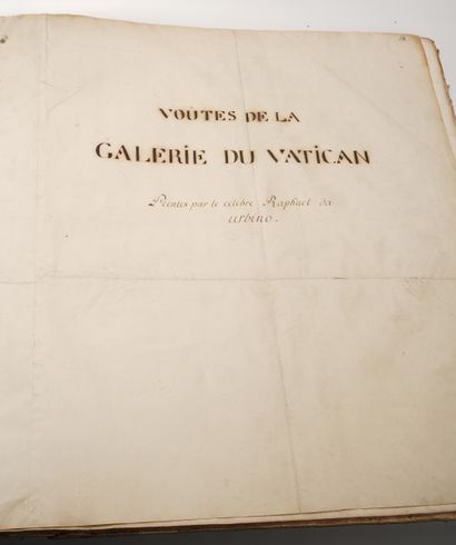 Giovanni OTTAVIANI (1735-1808) 13 vues des voûtes de la galerie du Vatican reliées...