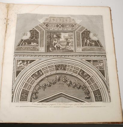 Giovanni OTTAVIANI (1735-1808) 13 vues des voûtes de la galerie du Vatican reliées...