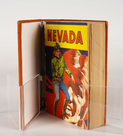 LUG SEMIC, ARCHIVES COMICS Three LUG binders including NEVADA n° 241 to 270, orange...