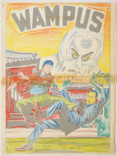 BERNASCONI Luciano (1939) Couverture originale pour la couverture de WAMPUS n° 4,...