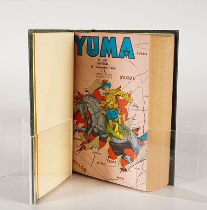 LUG SEMIC, ARCHIVES COMICS Reliure éditeur LUG comprenant 6 YUMA de 1965 n° 49 à...