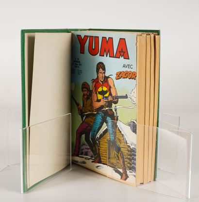 LUG SEMIC, ARCHIVES COMICS Deux reliures éditeur LUG comprenant les YUMA n° 101 à...