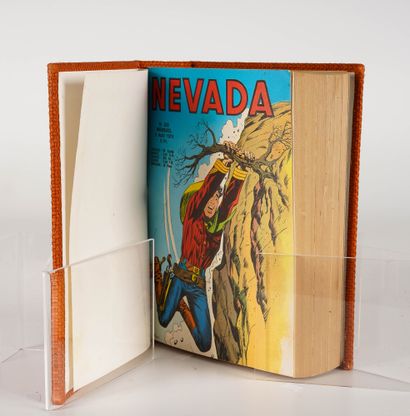 LUG SEMIC, ARCHIVES COMICS A LUG binder with NEVADA n° 325 to 330, orange cloth,...