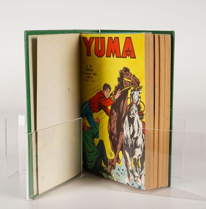 LUG SEMIC, ARCHIVES COMICS Reliure éditeur LUG comprenant 5 YUMA de 1965 n° 27 à...