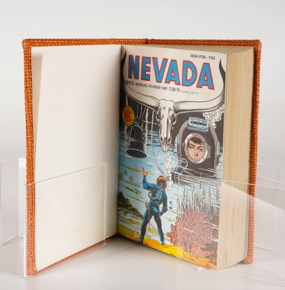 LUG SEMIC, ARCHIVES COMICS Three binders publisher LUG including NEVADA n° 475 to...