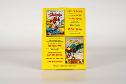 LUG SEMIC, ARCHIVES COMICS Marvel 12, 1970, plat 2 et 3 bleuté en lieu et place du...