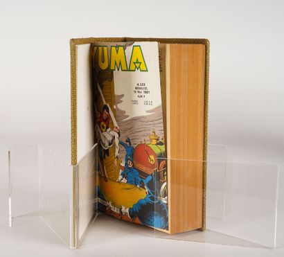 LUG SEMIC, ARCHIVES COMICS Deux reliures éditeur LUG comprenant les YUMA n° 223 à...