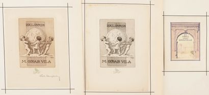 Ismael SMITH (1886-1972) 1 ex-libris (bookplate) for Walter B.Graham + 6 ex-libris...