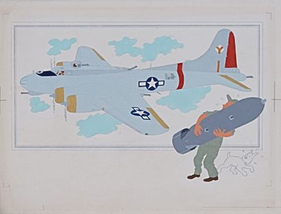 HERGÉ, Georges Remi dit (1907-1983) Studios Hergé, mise en couleur originale à la...