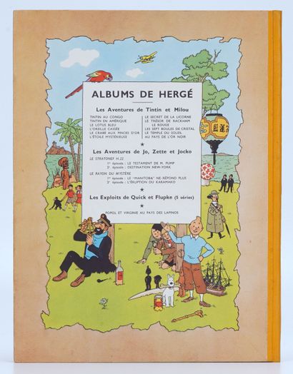 HERGÉ, Georges Remi dit (1907-1983) Tintin T 12, Le Trésor de Rackham le Rouge, Casterman...