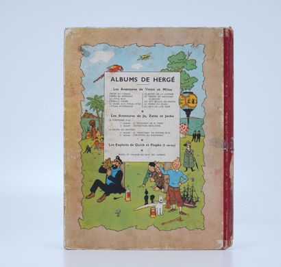 HERGÉ, Georges Remi dit (1907-1983) Lot de 4 albums des aventures de Tintin: Le Crabe...