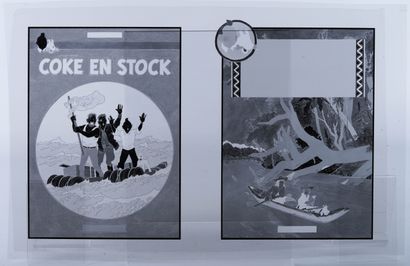 HERGÉ, Georges Remi dit (1907-1983) Film transparent d'impression (celluloïd), couvertures,...