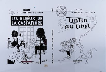 HERGÉ, Georges Remi dit (1907-1983) Film transparent d'impression (celluloïd), couvertures,...