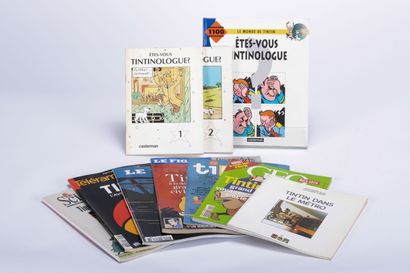 HERGÉ, Georges Remi dit (1907-1983) Lot de 10 livres autour de l'œuvre d'Hergé, Etes-vous...