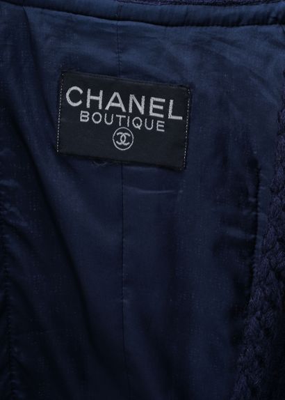 Chanel Chanel Boutique, wool jacket fastened with 4 buttons with crossed logo and...