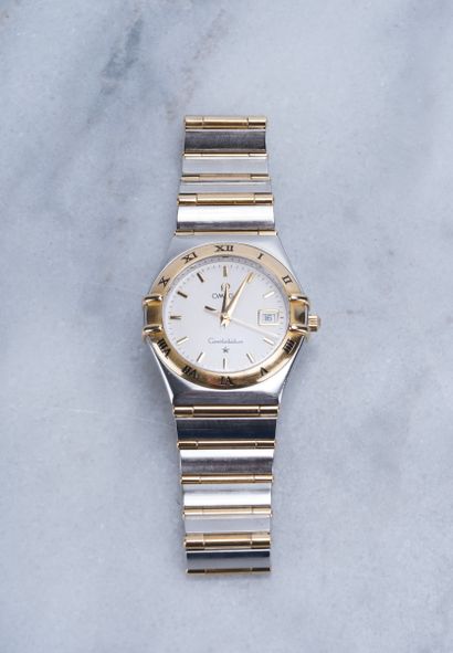 Oméga Constellation Omega Constellation, case and bracelet in yellow gold and stainless...