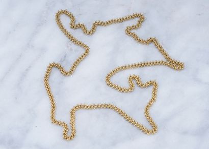 Collier or Necklace in 18 ct yellow gold, 73g.
