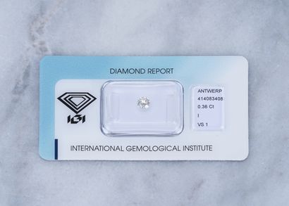 Diamant IGI 0.36 carat diamond (in blister pack) with IGI (International Gemmological...